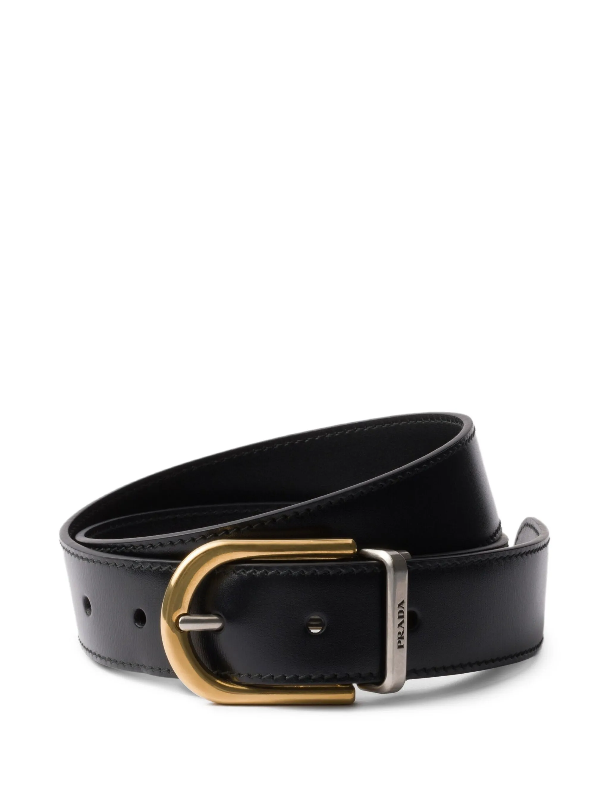 

Кожаный ремень Prada, черный