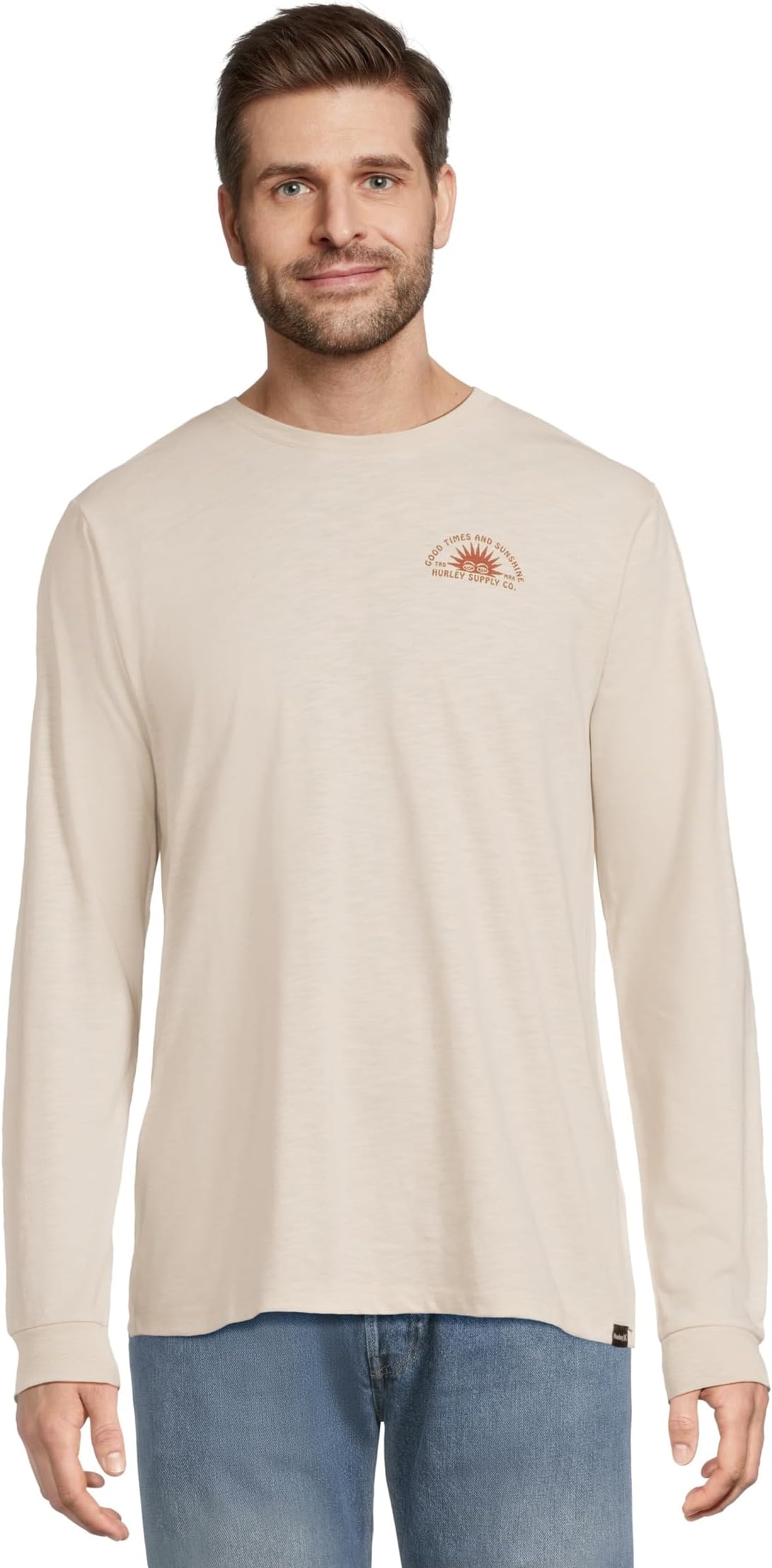 

Мужская футболка Sunshine Slub с длинным рукавом Hurley, Bone