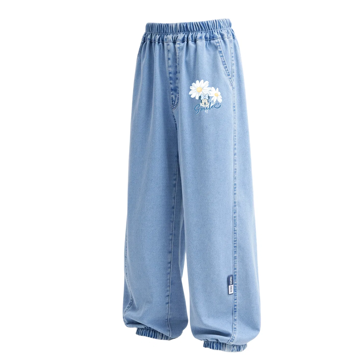 Джинсы детские thin stretch cooling Disney, Dewi Flower K Denim Light Blue