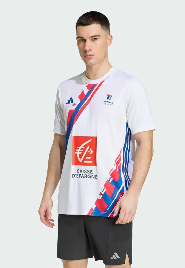 Футболка с символикой матча ffhb Adidas Performance, White
