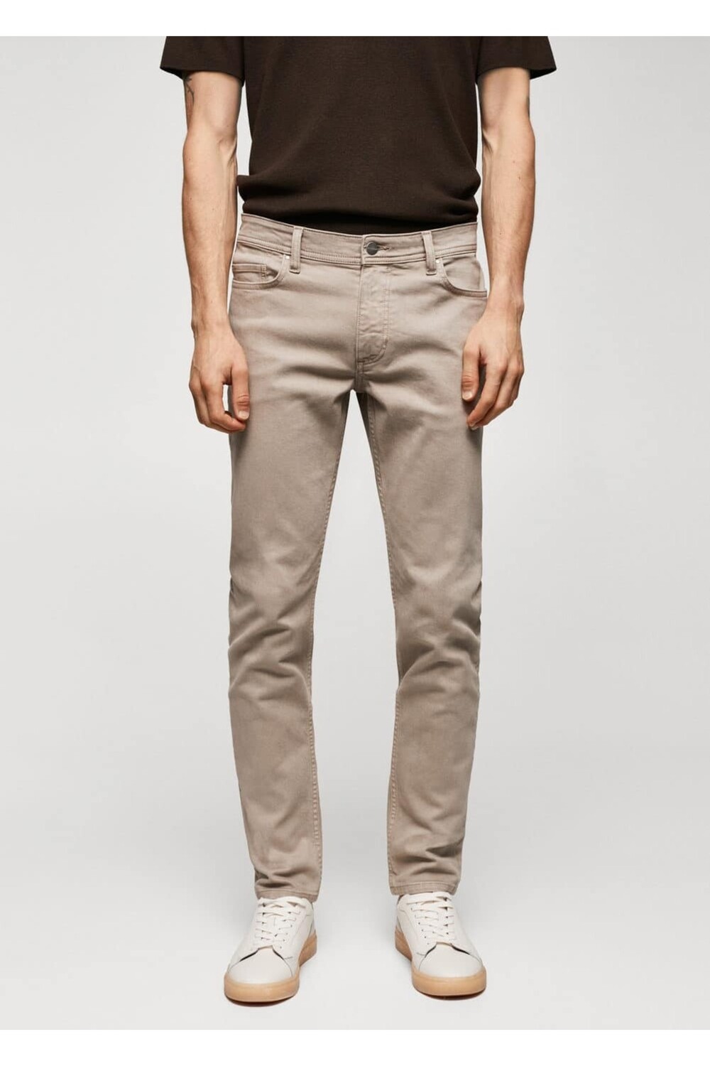 

Джинсы Jan Slim fit Mango, бежевый