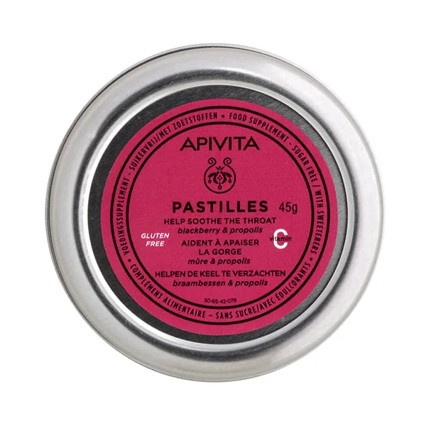 

Для облегчения горла и кашля Pastillas Mora Y Propóleo Apivita, 1 UD