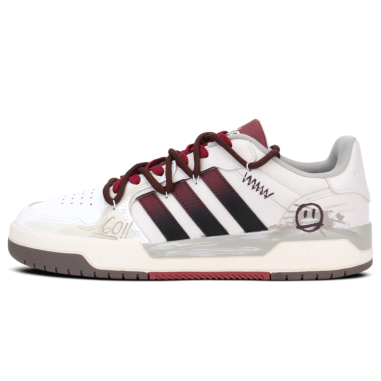 

Adidas Neo Кроссовки для скейтбординга Enrap Berry с амортизацией и износостойкостью, низкие, унисекс, бежевые, белый, красные