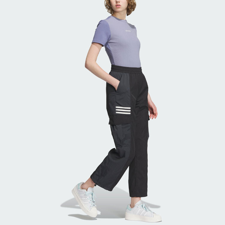 Укороченный топ женский серебристо-фиолетовый Adidas Originals — фото 4