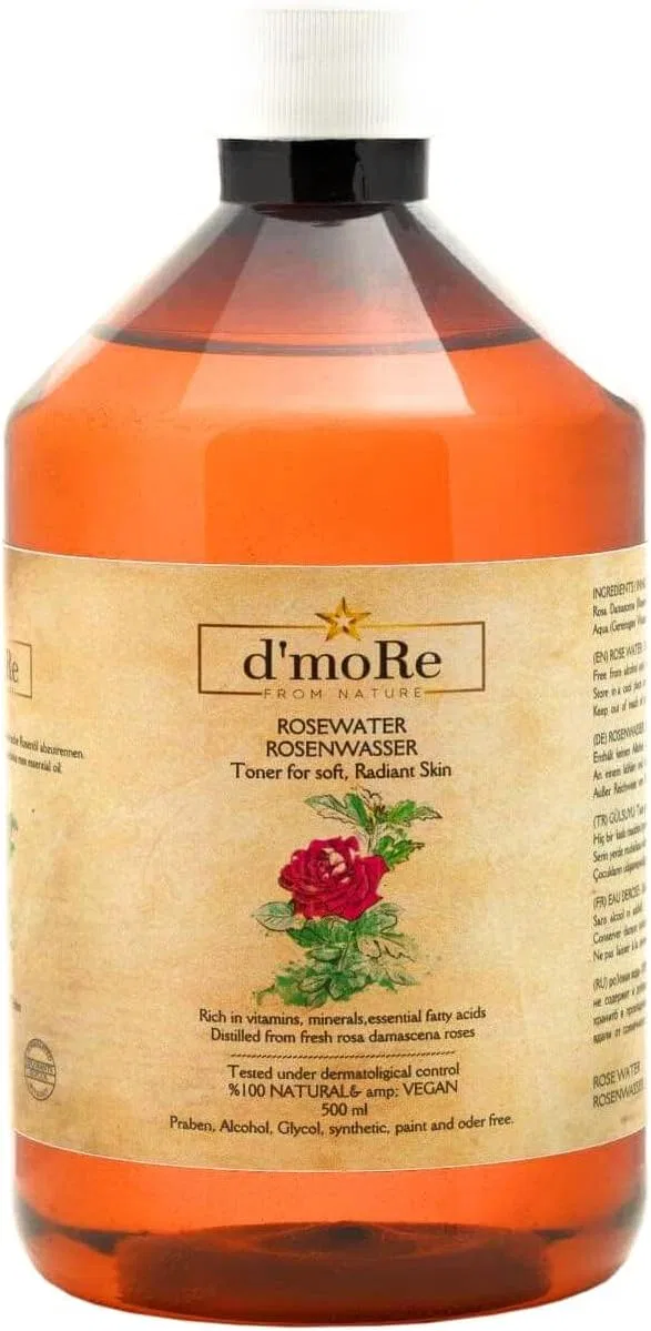 Органическая розовая вода d`moRe 500 мл D´More