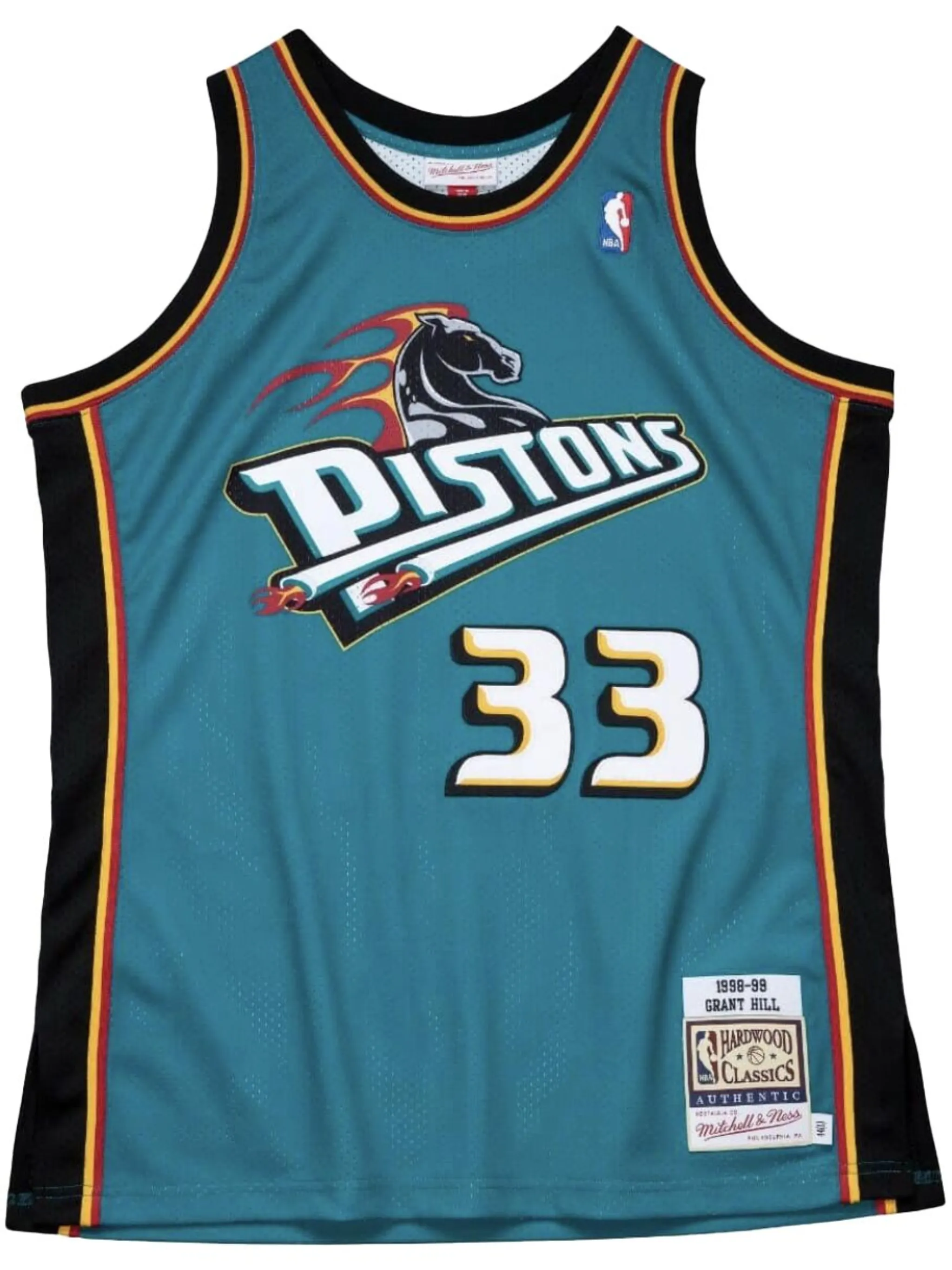 

Топ NBA Detroit Pistons 98 Grant Hill Authentic Road Mitchell & Ness, синий