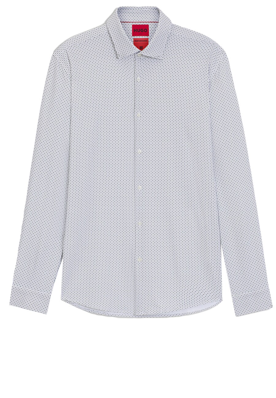 

Рубашка Slim Fit на пуговицах HUGO Kenno, White