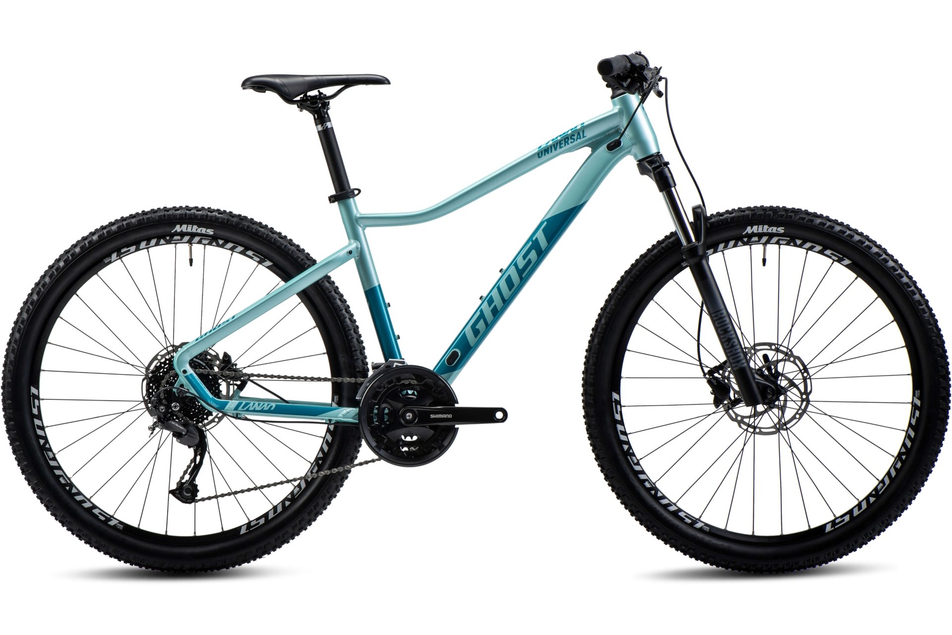 

Горный велосипед Ghost Lanao Universal 27.5 AL - 27,5 дюймов - Diamant - 2025, цвет Grün|pearl light mint/metallic azur blue - matt