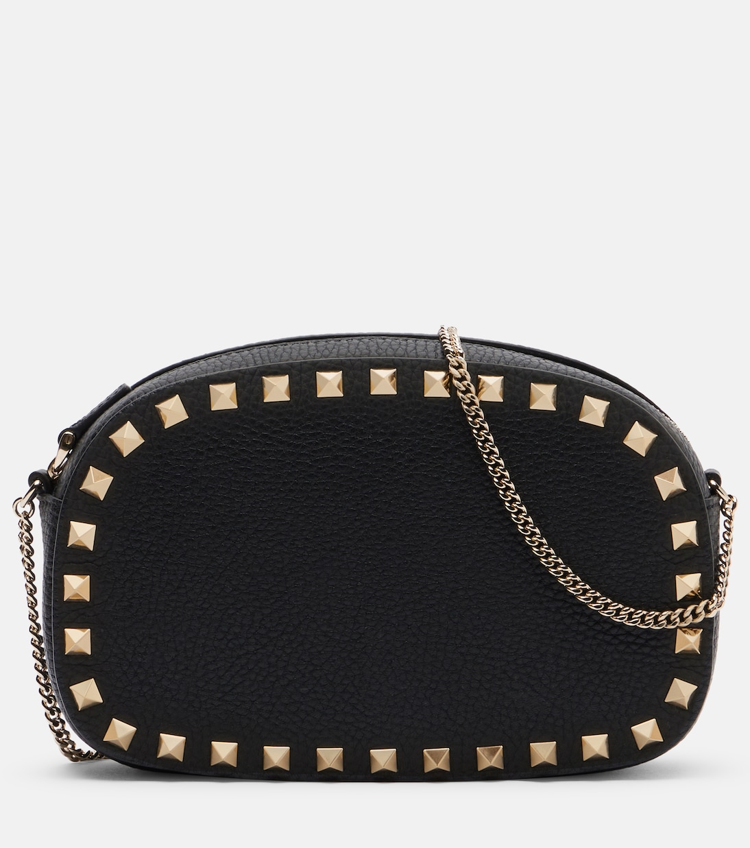 

Миниатюрная кожаная сумка через плечо Rockstud Valentino Garavani, черный