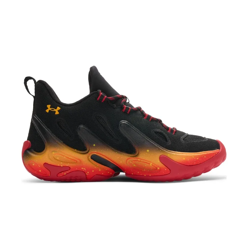 Under Armour Curry 13 High top детские баскетбольные кроссовки Black Red — фото 3