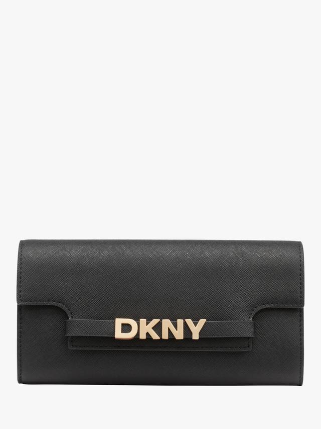 

Кожаный кошелёк Avril DKNY, Black/Gold