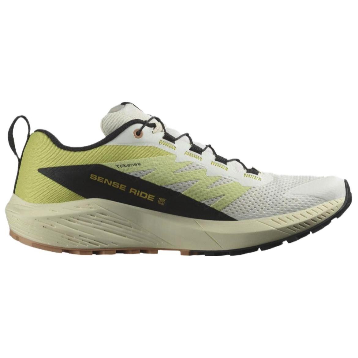 Кроссовки Sense Ride 5 мужские низкие желтые/черные Salomon — фото 2