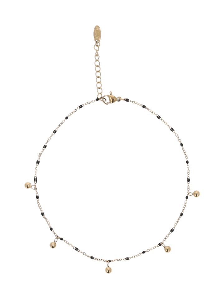 

Faina Женский браслет из бусин золотисто-черного цвета