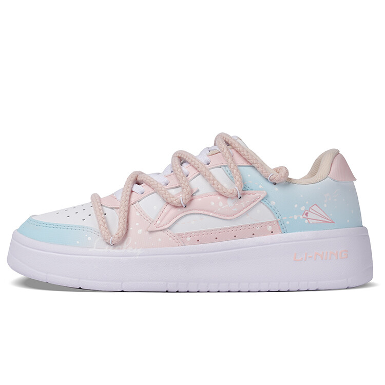 

Кроссовки LINING Pontoon Boats Skateboarding Shoes Women's Low-top Blue/pink, голубой, Синий, Кроссовки LINING Pontoon Boats Skateboarding Shoes Women's Low-top Blue/pink, голубой