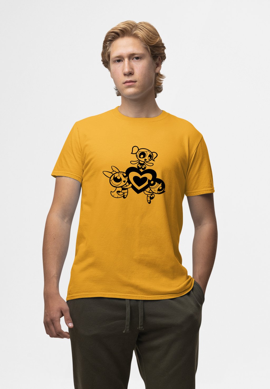 

Футболка с принтом THE POWERPUFF OUTLINE Henry Tiger, оранжевый