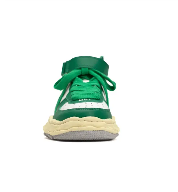 Кроссовки wayne vl og sole leather high-top sneaker Maison Mihara Yasuhiro, зеленый — фото 2