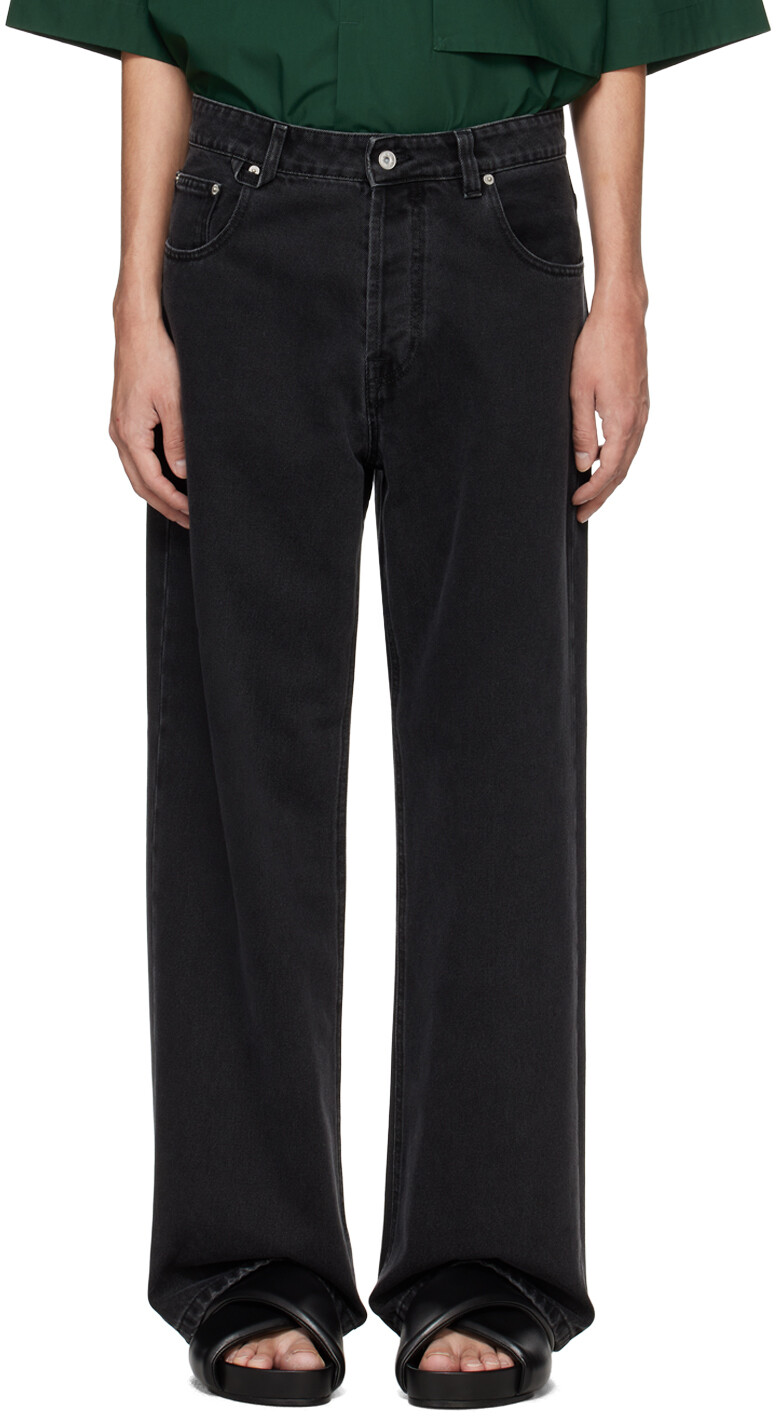 

Черные джинсы Les Classiques 'Le de-Nîmes Large' Jacquemus