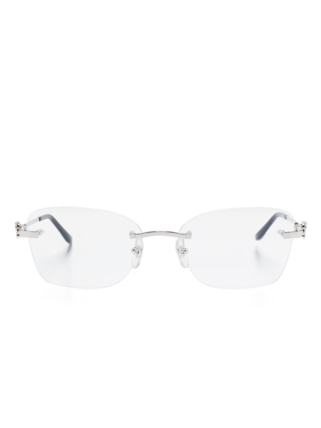 

Очки в прямоугольной оправе Cartier Eyewear, серебряный