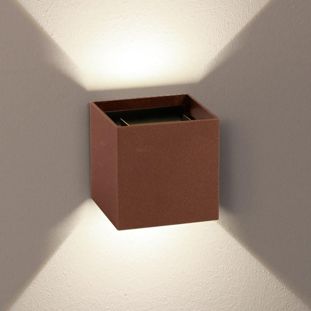 

Светодиодная настенная лампа s.luce, 10x10x10 см, коричневый