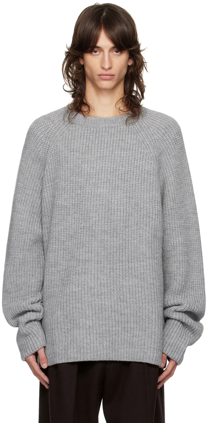 

Серый свитер Carter с круглым вырезом The Frankie Shop