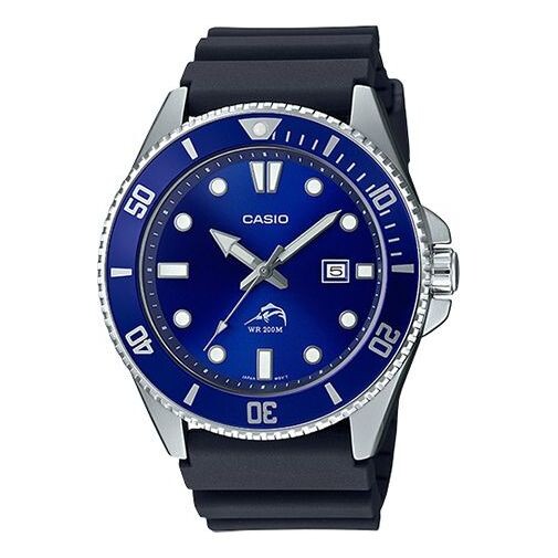 

Часы CASIO Quartz Waterproof Sports Mens Blue Analog, синий