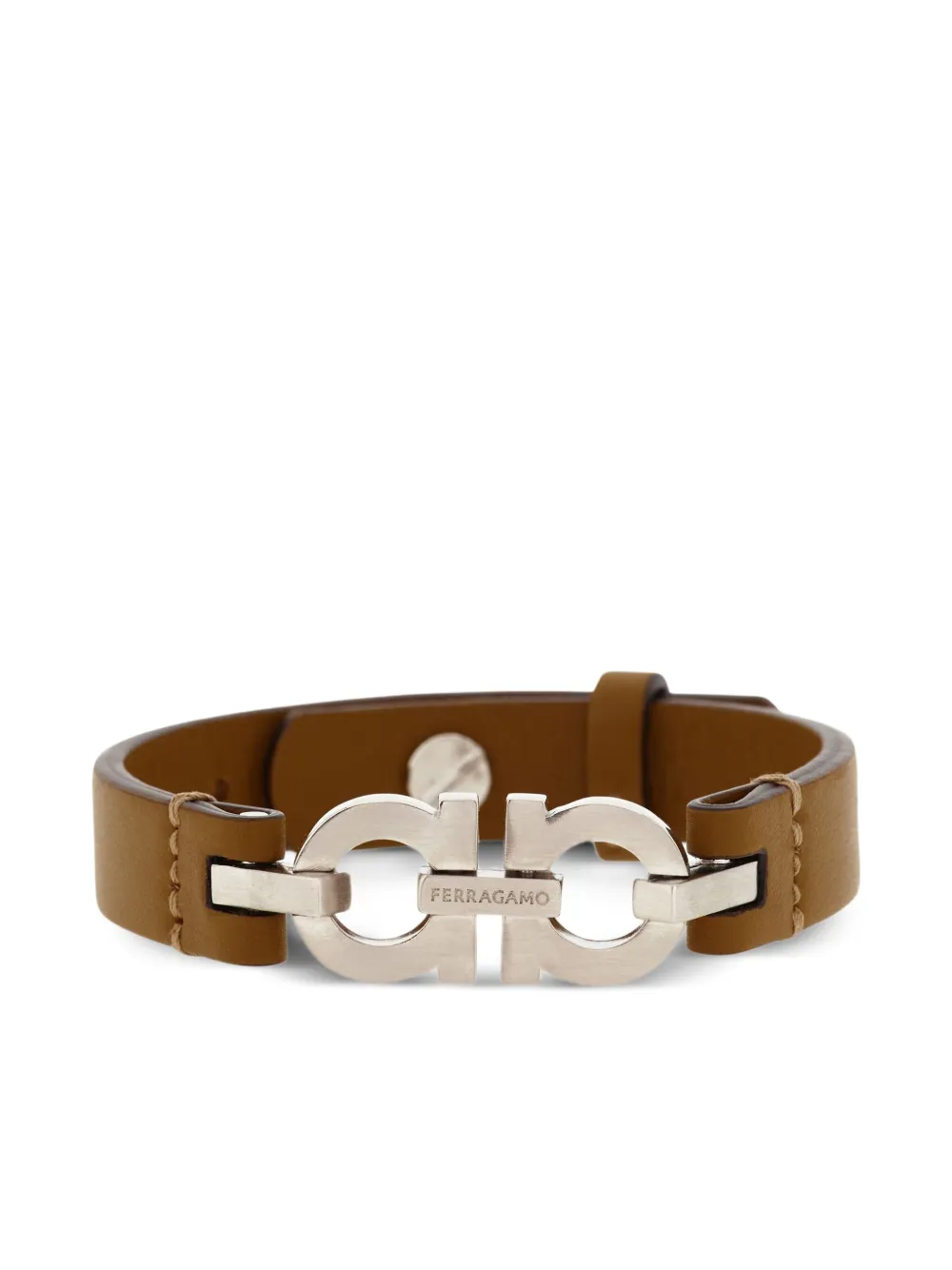 

Браслет с декором Gancini Ferragamo, серебяный