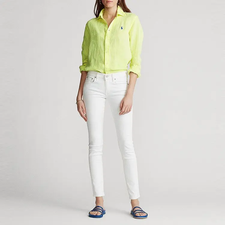 Рубашка SS24 Women's Lemon Polo Ralph Lauren, Lemon — фото 4