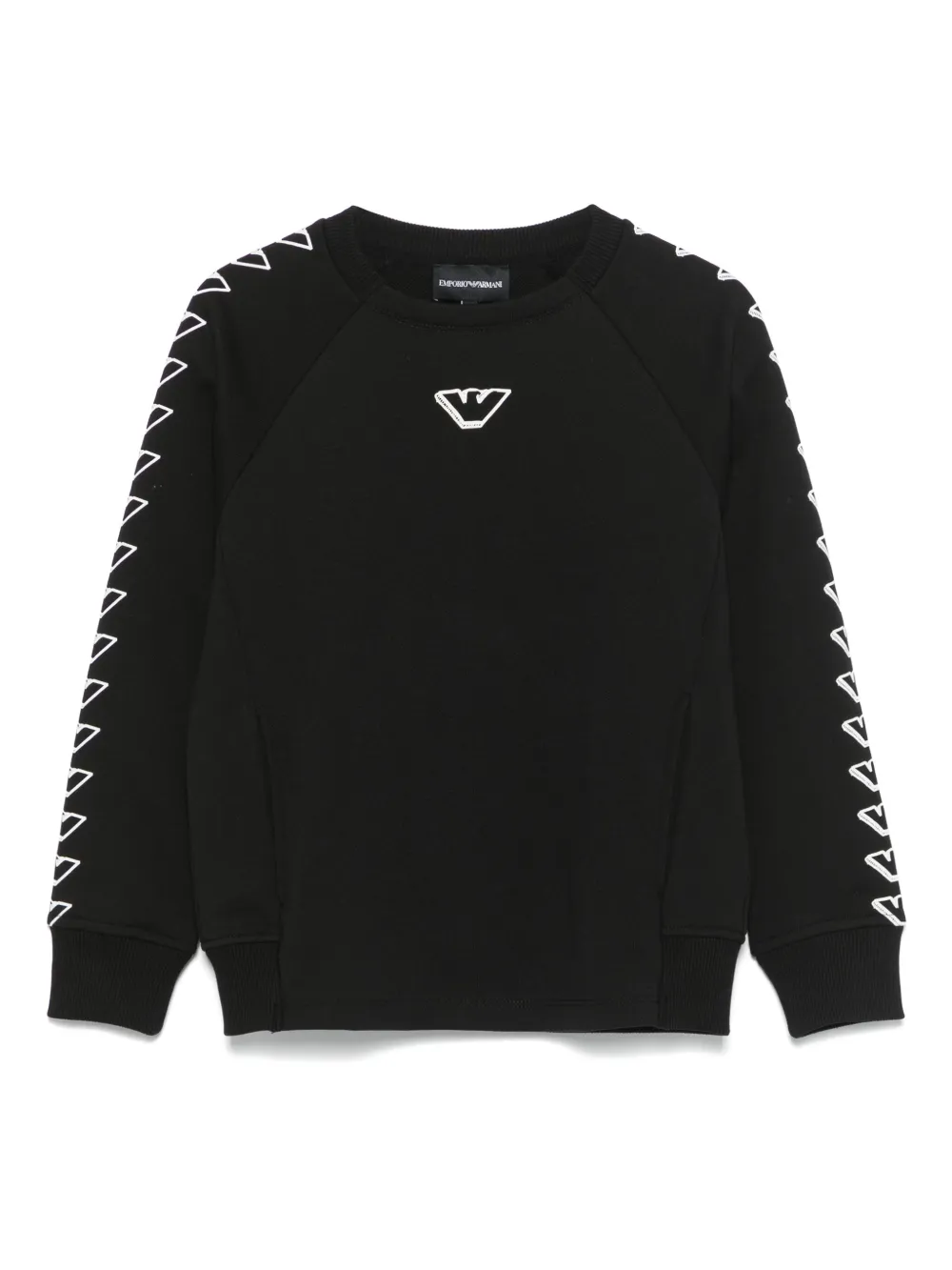 

Толстовка с логотипом Emporio Armani Kids, черный