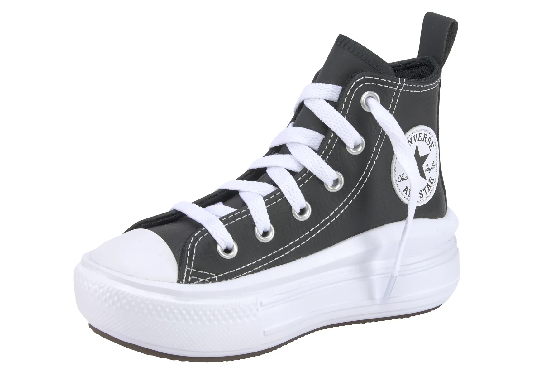

Кроссовки Converse "CHUCK TAYLOR ALL STAR MOVE PLATFORM LEATHER", черно-белый