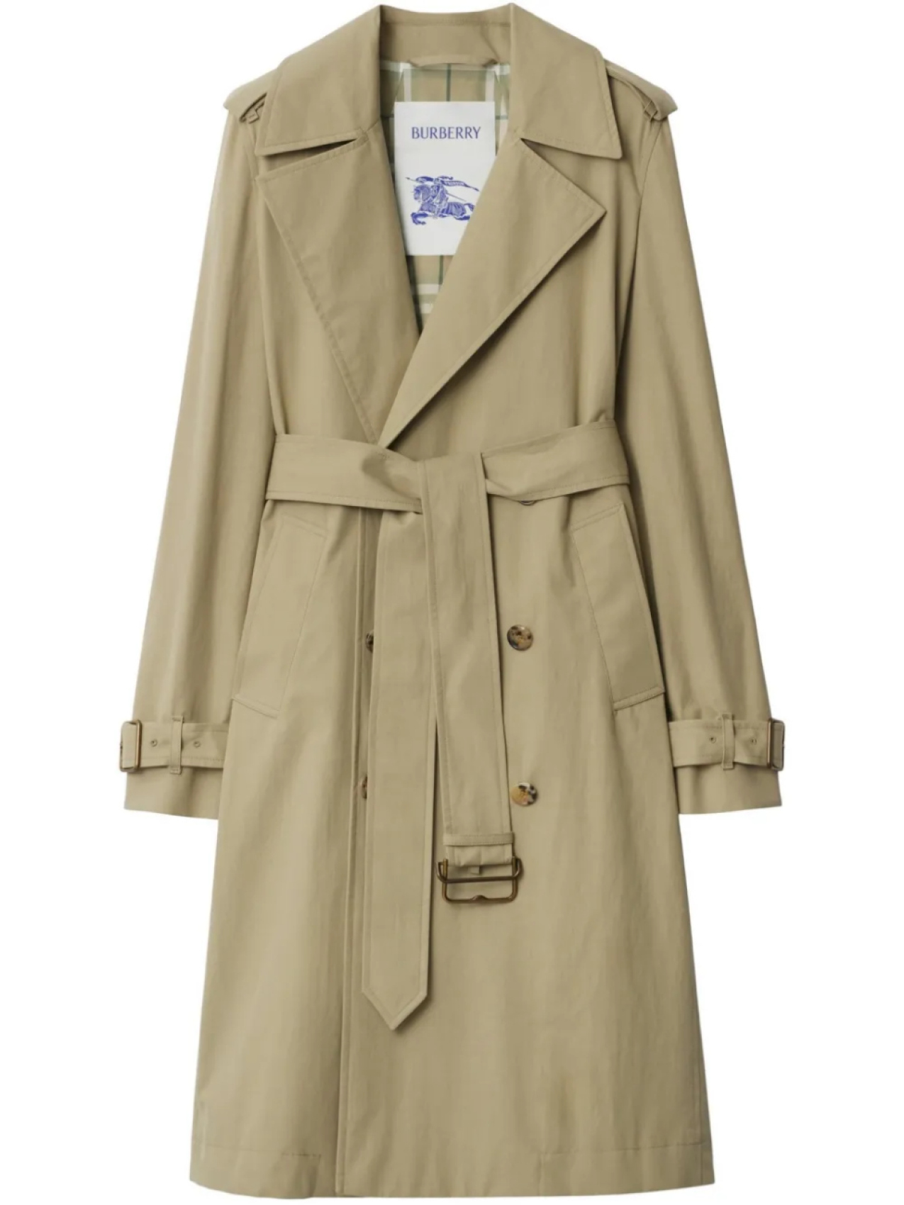 

Burberry длинный тренч, нейтральный