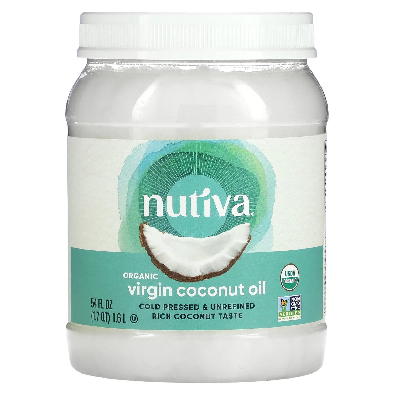 

Nutiva Органическое кокосовое масло первого отжима 54 жидкие унции (1,6 л)