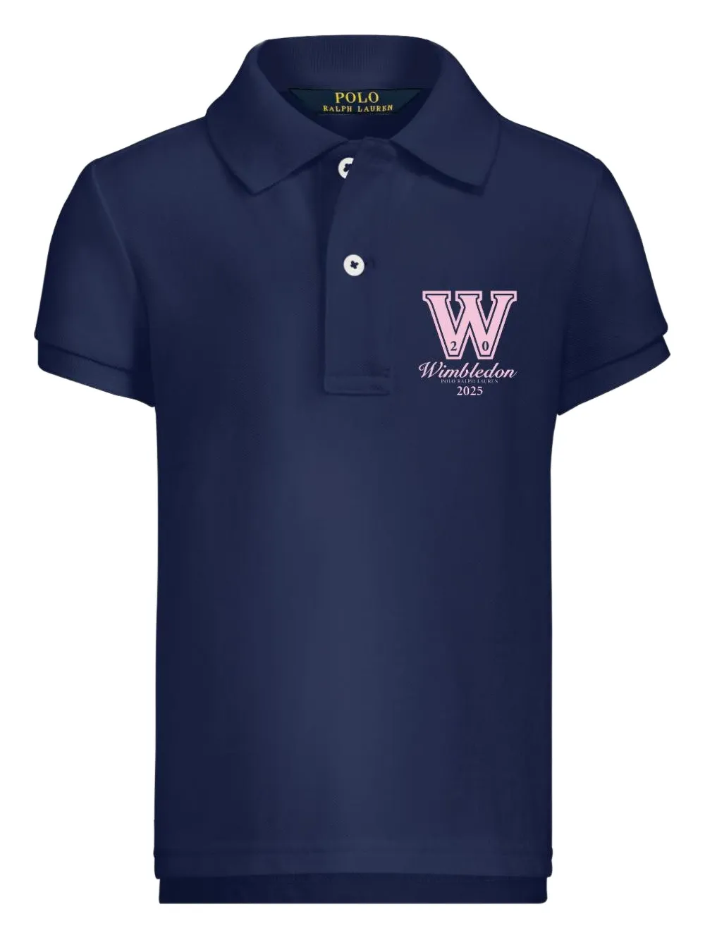 

Рубашка-поло с принтом Уимблдона POLO RALPH LAUREN KIDS, синий