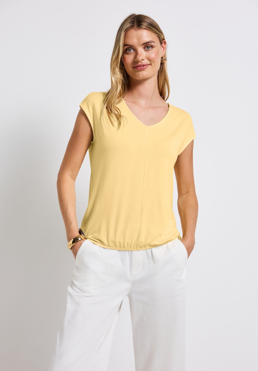 

Базовая футболка V-NECK Street One, желтый