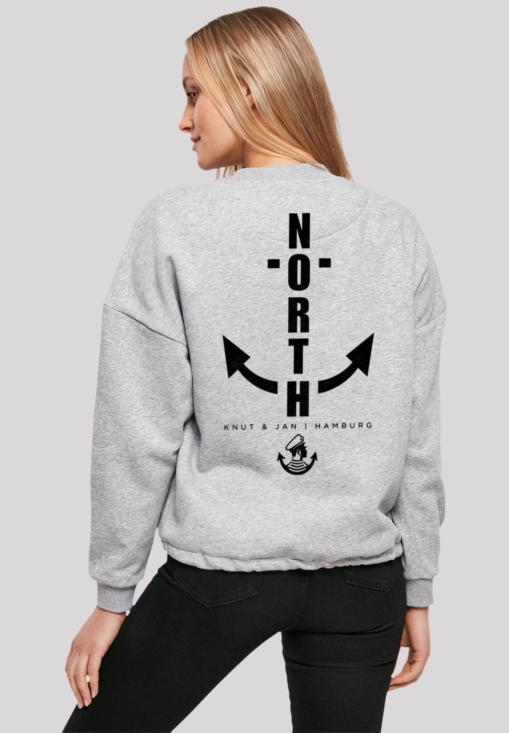 

Толстовка NORTH ANCHOR KNUT JAN HAMBURG F4NT4STIC, серый