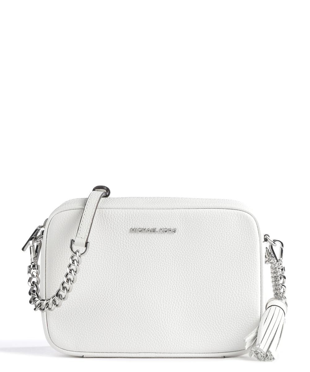 

Сумка через плечо jet set из зерненой яловой кожи Michael Kors, белый