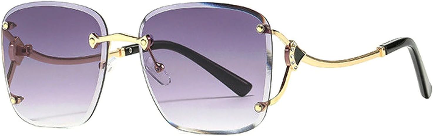 

Солнцезащитные очки Laureles Oversized Square Rimless Sunglasses для женщин, винтажные золотисто-шампаньевые солнцезащитные очки для мужчин, градиентные солнцезащитные очки, C4