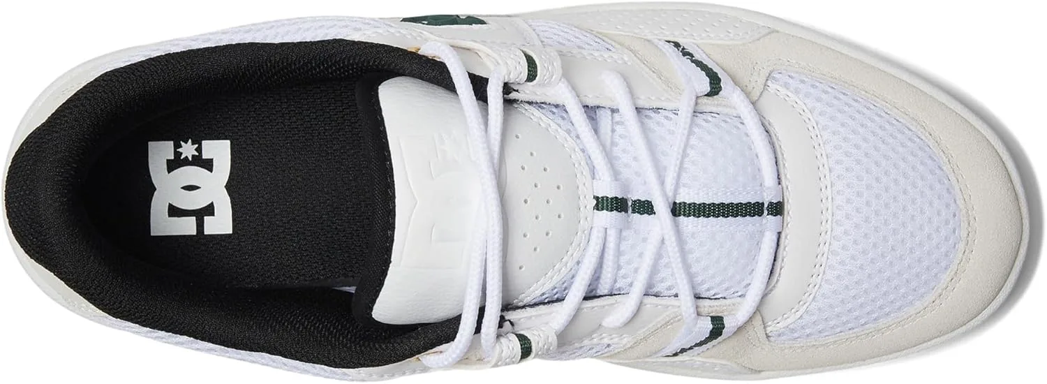 Мужские скейтбордические кроссовки DC Shoes Construct, белый/черный/зеленый — фото 2