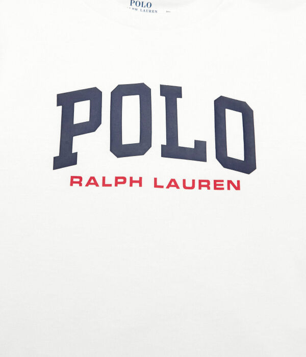 Футболка детская Polo Ralph Lauren с логотипом, белый — фото 3