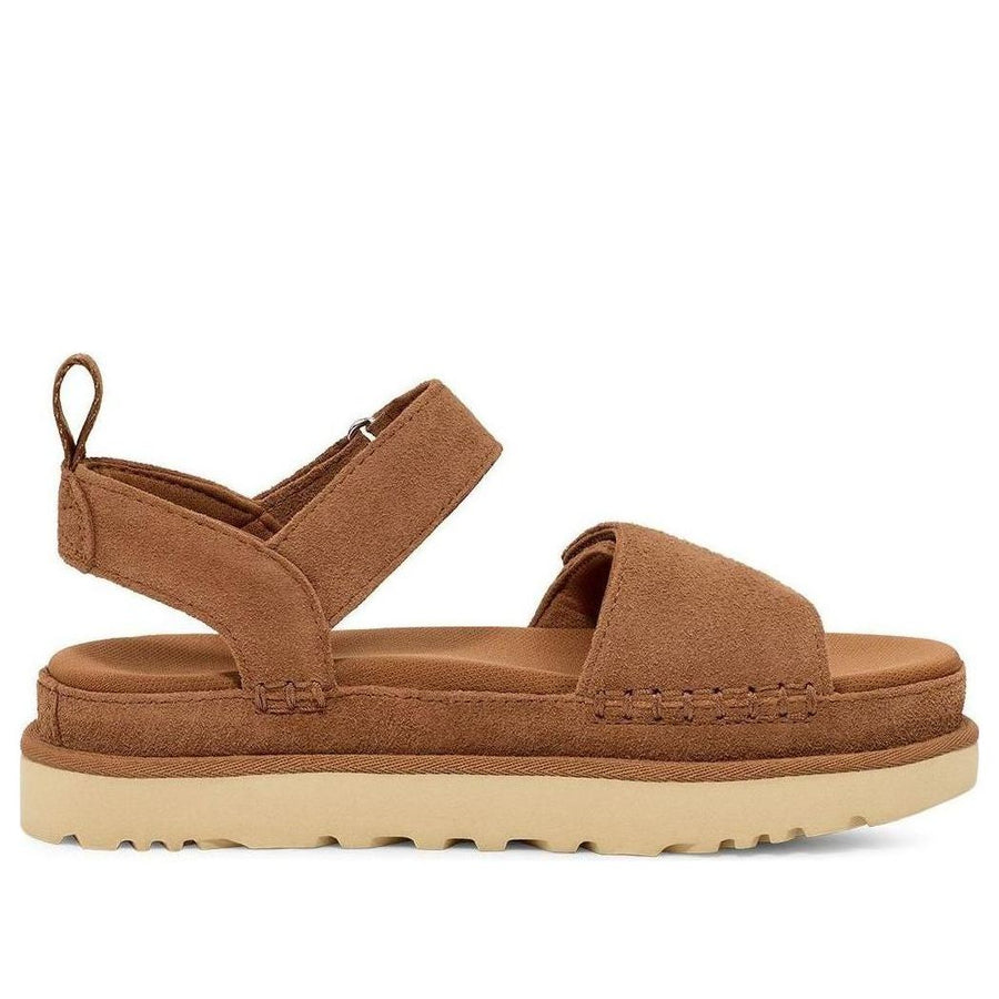 Сандалии (WMNS) UGG Goldenstar Platform Sandal 'Chestnut', желто-коричневый — фото 2