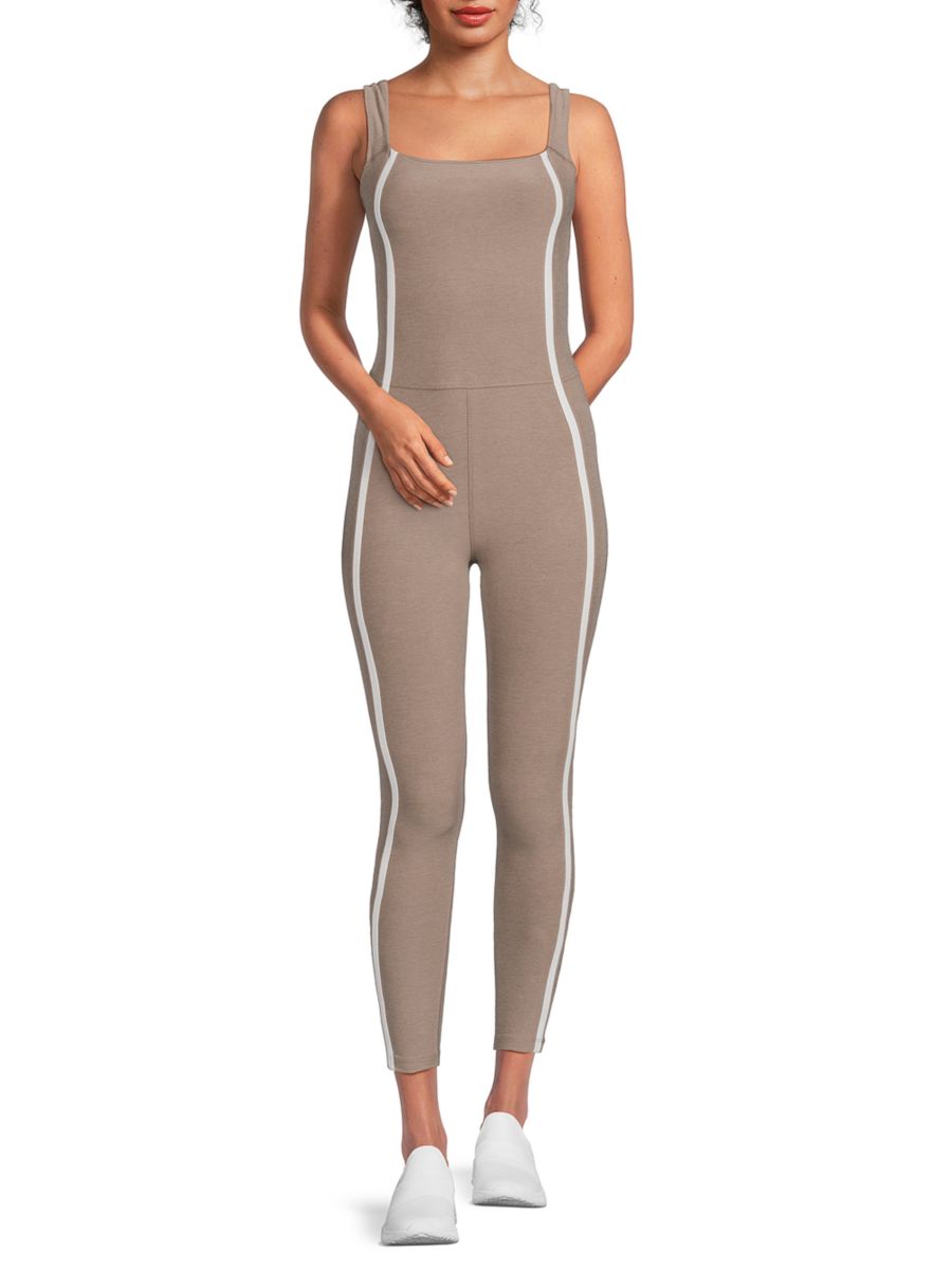 

Комбинезон Spacedye New Moves Squareneck Beyond Yoga, цвет Birch Cloud