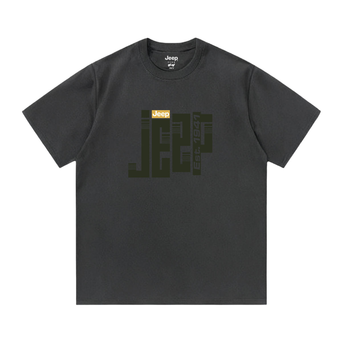 

Футболка для школьников с круглым вырезом Moderate Jeep, темно-серый