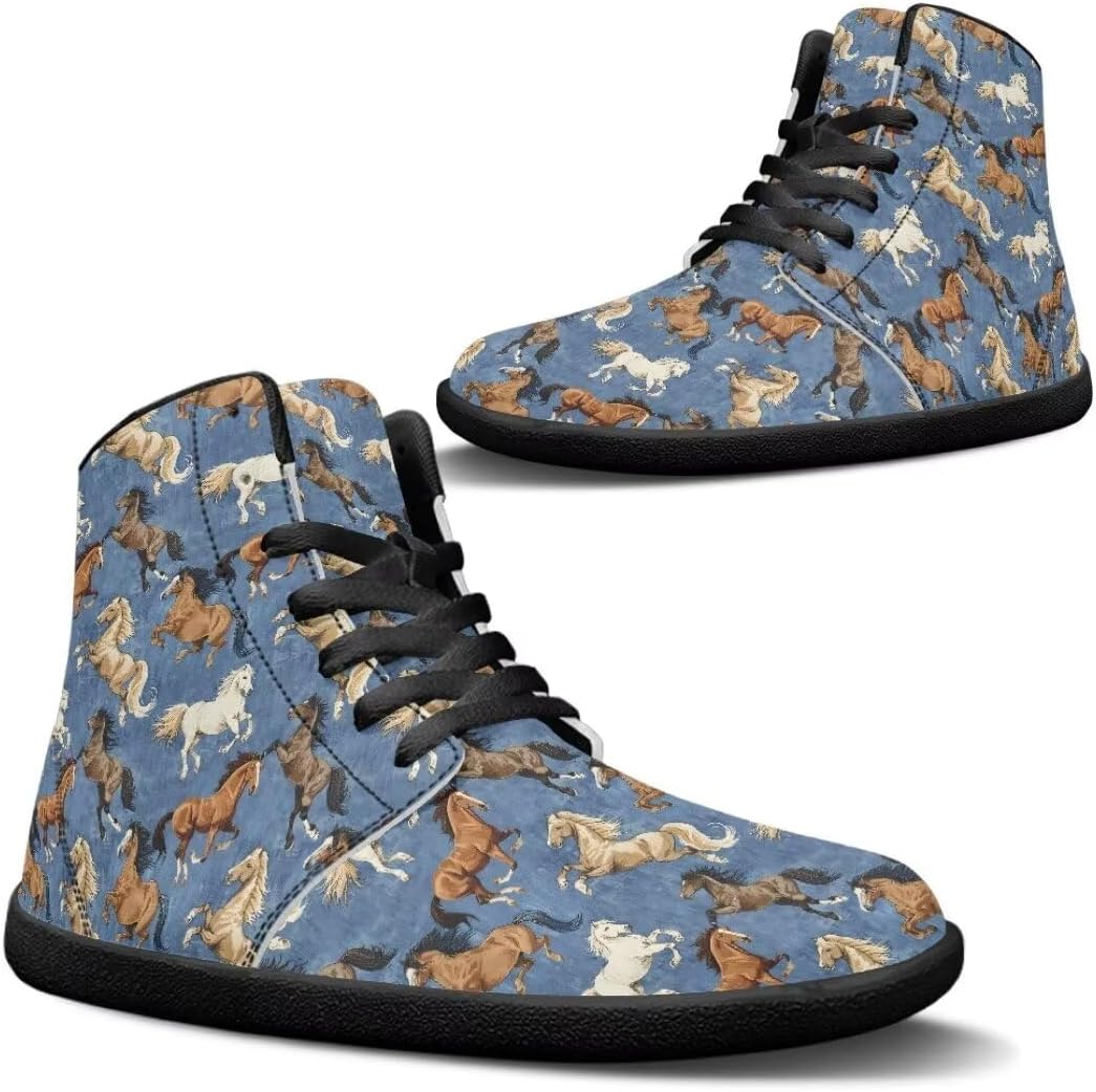 

Кроссовки для мужчин, обувь с нулевым перепадом для мужчин, обувь для пальцев, противоскользящие высокие кроссовки с нулевым перепадом подошвы для походов Getelinseng, голубой