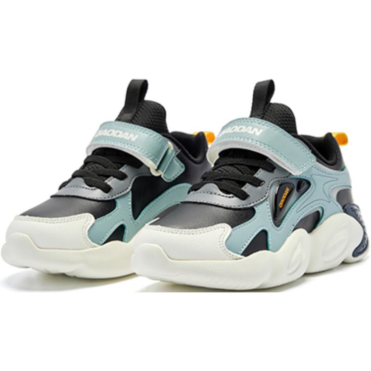 QIAODAN Slip Resistant Abrasion Resistant Low top Kids Lifestyle Shoes Black Noah Blue Kids' — фото 4