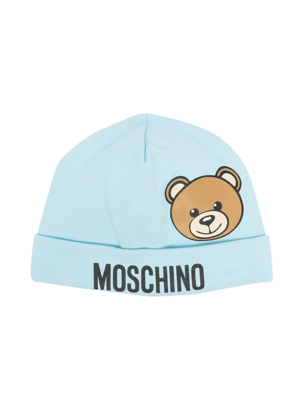 

Шапка бини Teddy Bear с логотипом Moschino Kids, синий