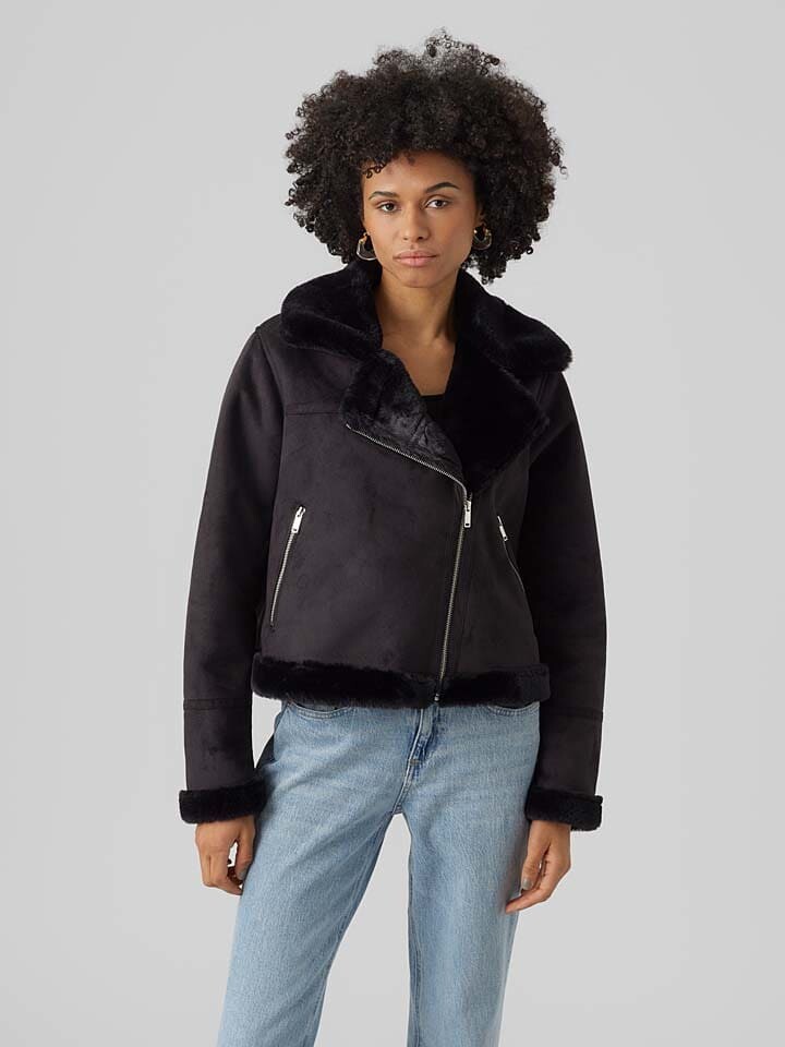 

Куртка Vero Moda Kunstlederjacke Peggy, черный