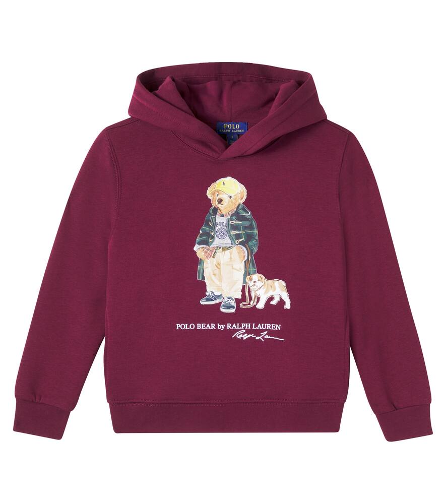 

Толстовка из хлопкового джерси с медведем Polo Polo Ralph Lauren Kids, Fa25 Bear Classic Wine