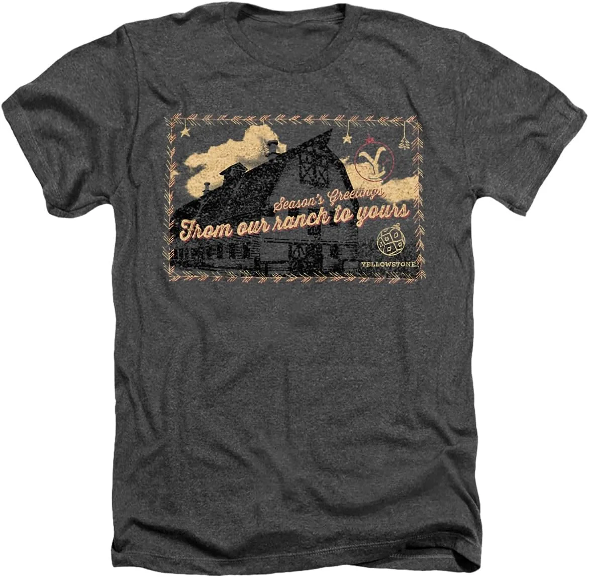 

Футболка Yellowstone Christmas, Season Greetings, Unisex, Heather Popfunk