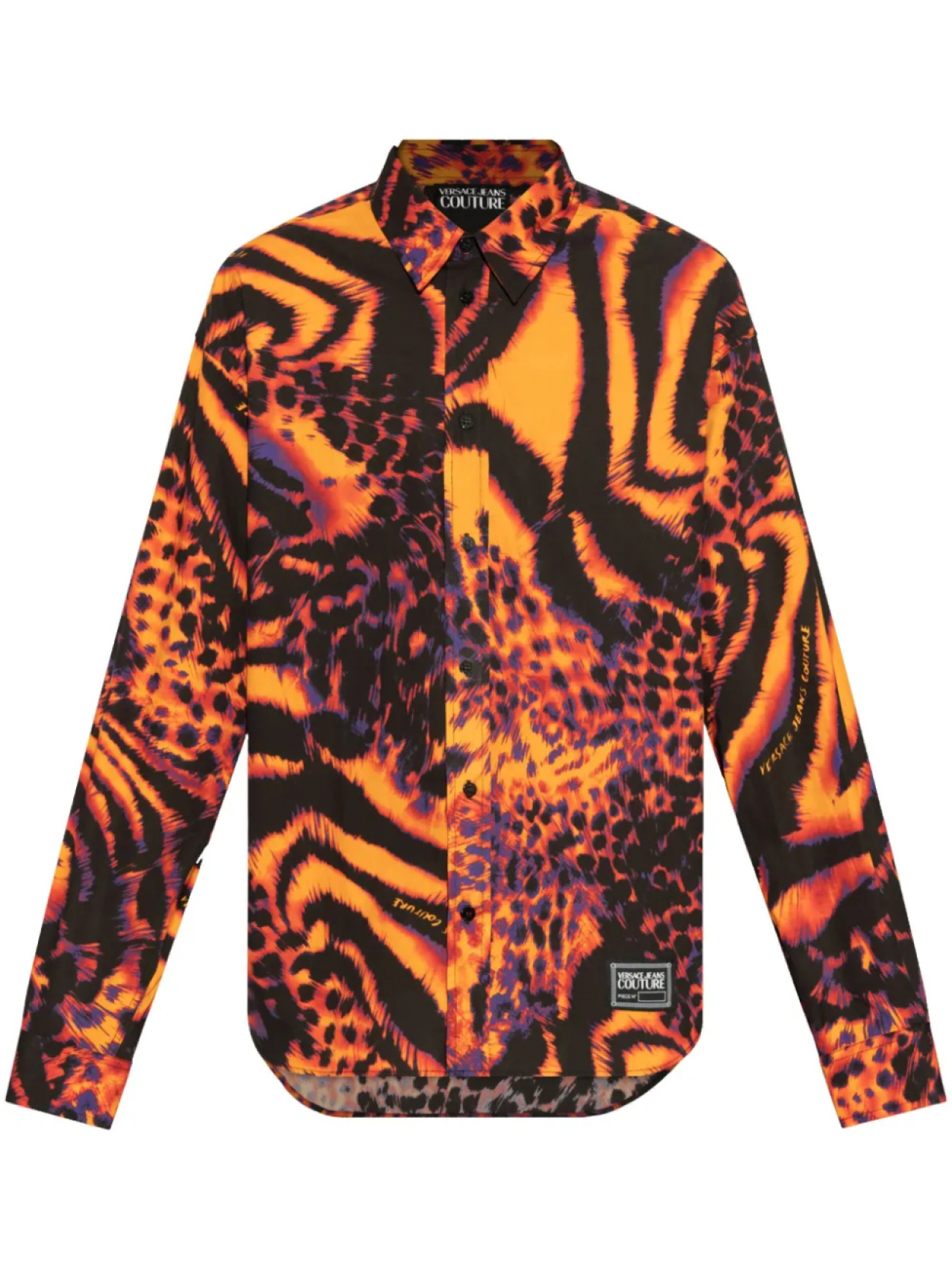 

Рубашка Versace Jeans Couture с абстрактным принтом, оранжевый