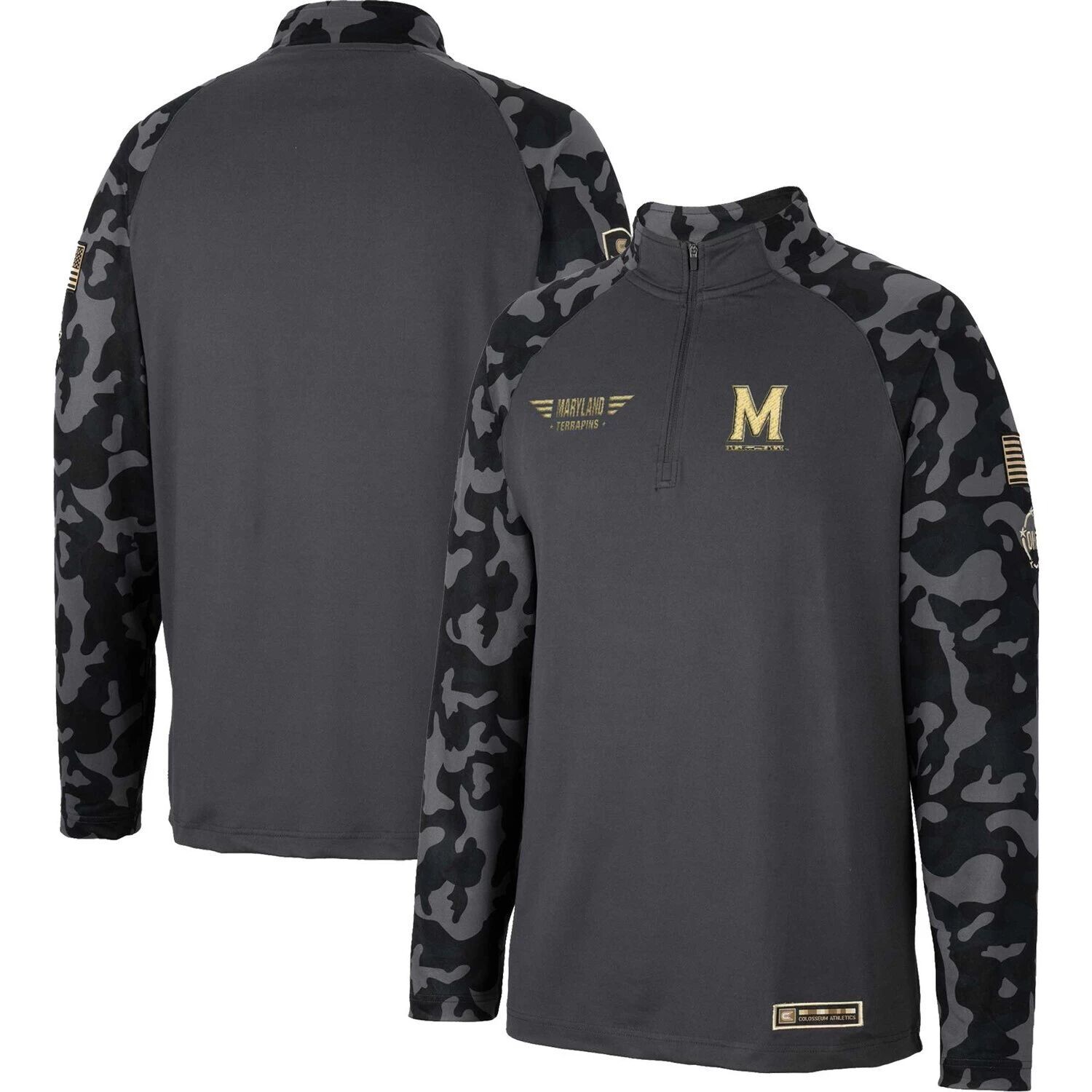

Мужская темно-серая куртка Maryland Terrapins OHT Military Appreciation Long Range с молнией на четверть длины реглан Colosseum, Серый, Мужская темно-серая куртка Maryland Terrapins OHT Military Appreciation Long Range с молнией на четверть длины реглан C