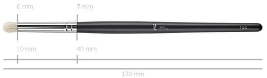 Кисть для нанесения и растушевки теней 103, 1 шт. Ibra — фото 2